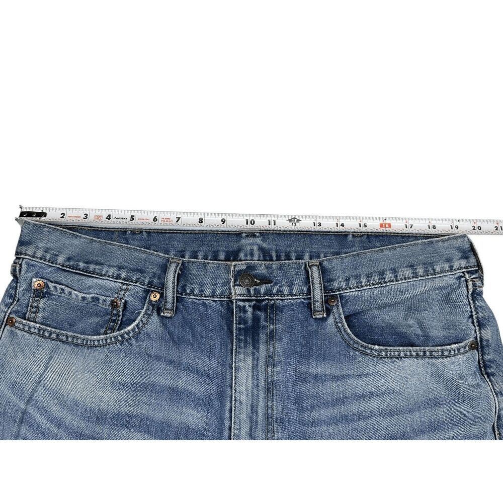 Levi’s 505 Regular Fit Jeans 38x34 Blue Denim Straight Leg Medium Wash Men’s - Picture 11 of 13